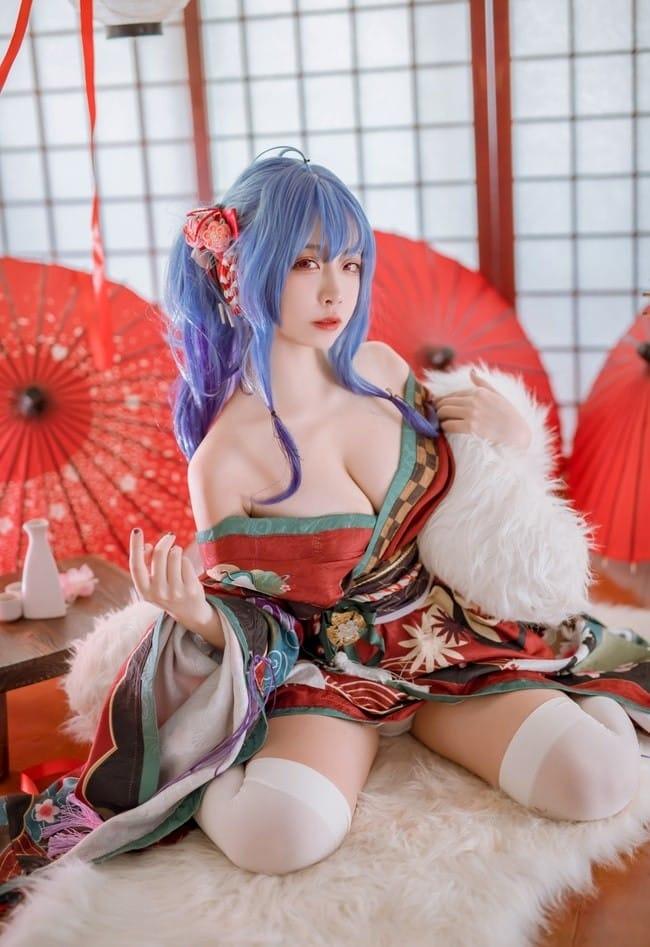 二佐 – NO.155 碧蓝圣路易斯和服 [22P-440MB]