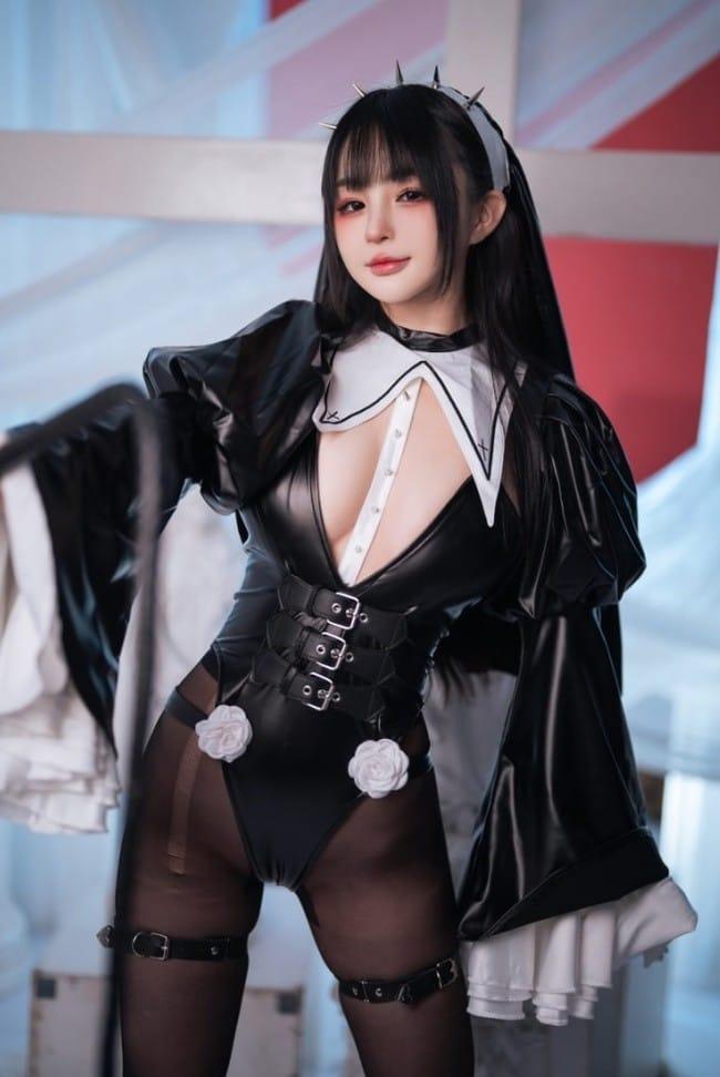 桜井宁宁 – NO.080 皮衣修女 [60P-460MB]