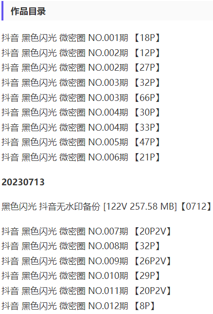 黑色闪光 – 微密圈写真&amp;视频合集【持续更新中】