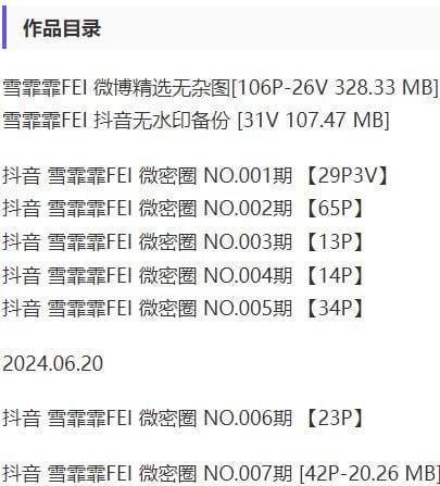 雪霏霏FEI – 微密圈写真&amp;视频合集【持续更新中】