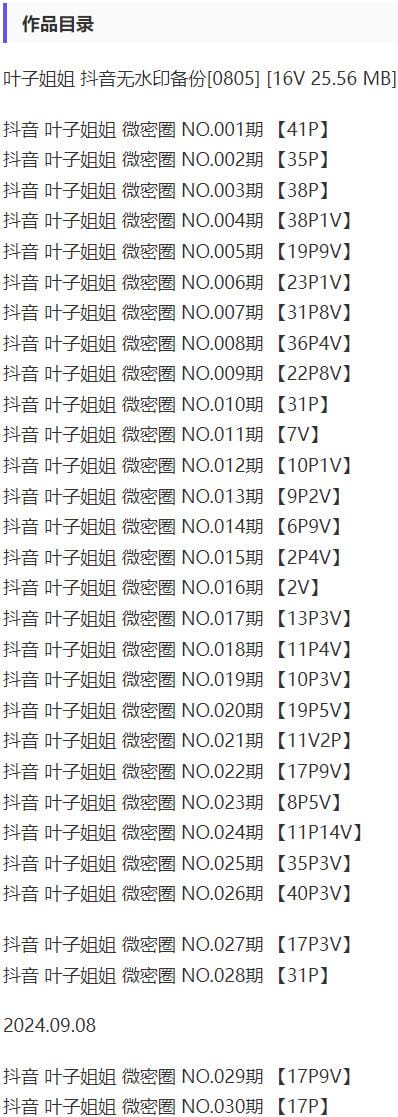 叶子姐姐 – 微密圈写真&amp;视频合集【持续更新中】