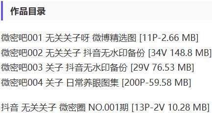 无关关子 – 微密圈写真&amp;视频合集【持续更新中】