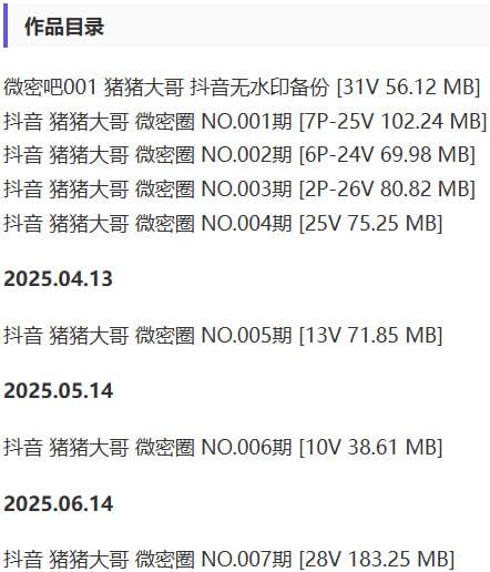 猪猪大哥 – 微密圈写真&amp;视频合集【持续更新中】