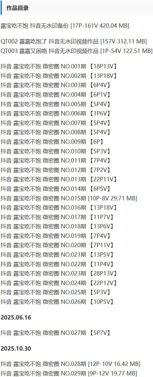露宝吃不饱 – 微密圈等写真&amp;视频合集【持续更新中】