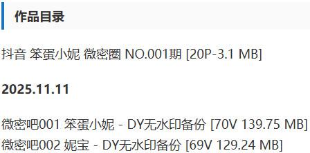 笨蛋小妮 – 微密圈写真&amp;视频合集【持续更新中】