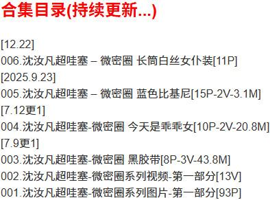 沈汝凡超哇塞 – 微密圈写真合集【持续更新中】