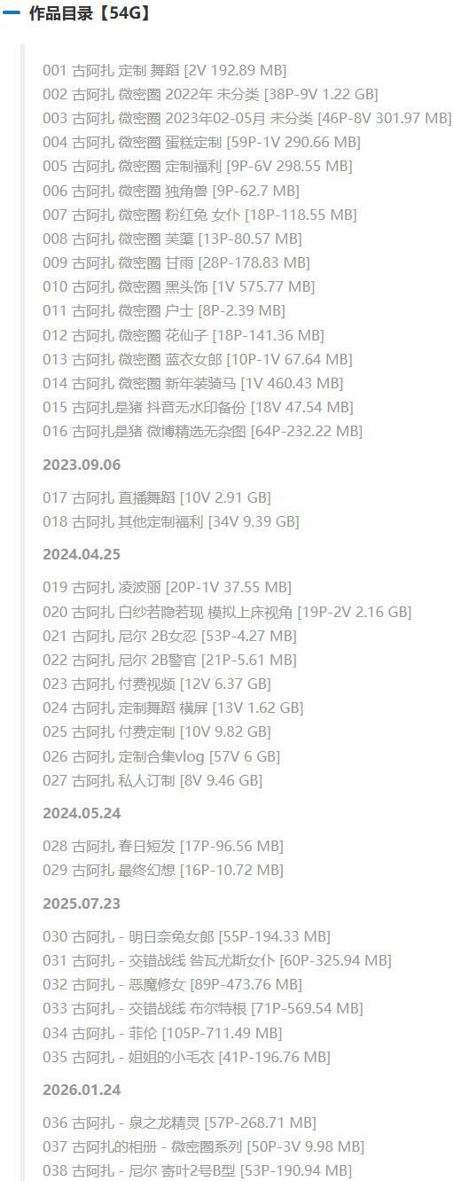 古阿扎 – 微密圈写真&amp;视频合集【持续更新中】