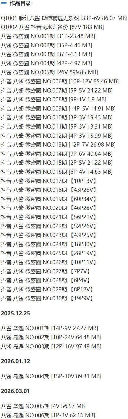 八酱 – 微密圈写真&amp;视频合集【持续更新中】
