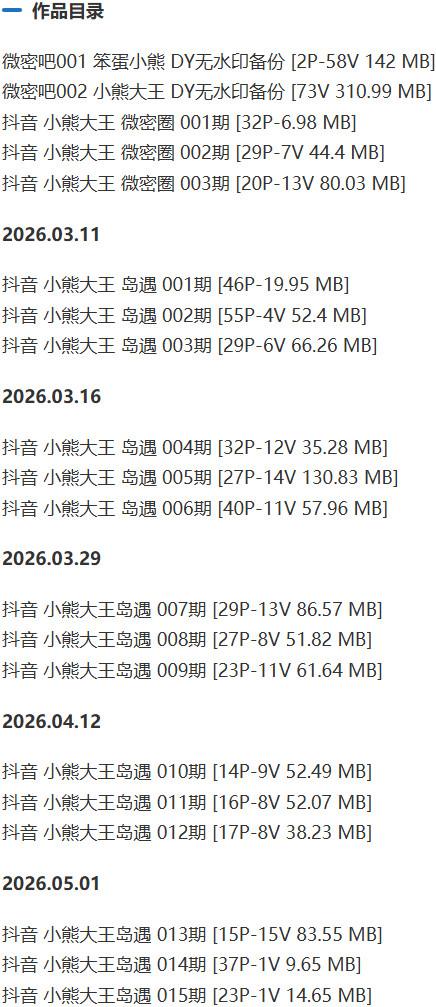 小熊大王 – 微密圈写真&视频合集【持续更新中】-1 小熊大王 – 微密圈写真&视频合集【持续更新中】