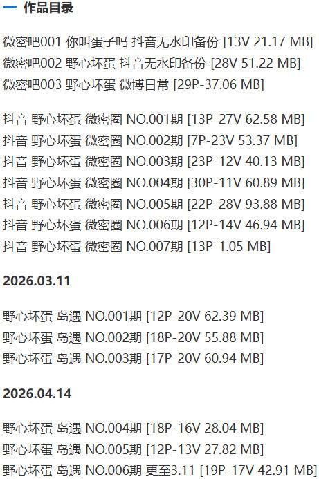 野心坏蛋 – 微密圈写真&amp;视频合集【持续更新中】