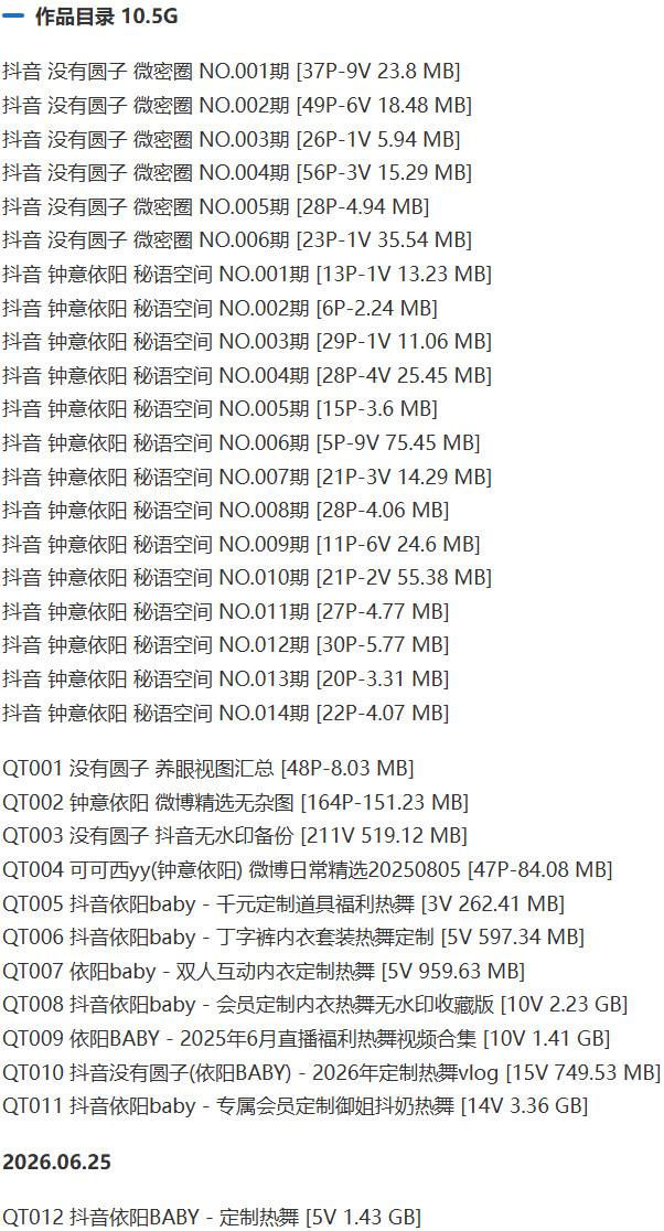 没有圆子(钟意依阳) – 微密圈写真&视频合集【持续更新中】