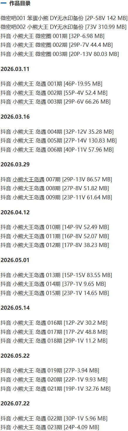小熊大王 – 微密圈写真&视频合集【持续更新中】-1 小熊大王 – 微密圈写真&视频合集【持续更新中】