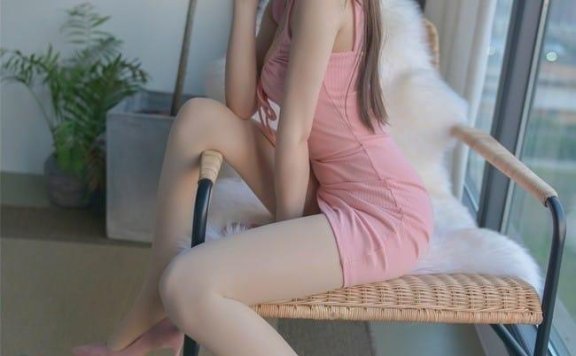 雪琪SAMA – NO.046 粉色连衣裙[42P-362MB]