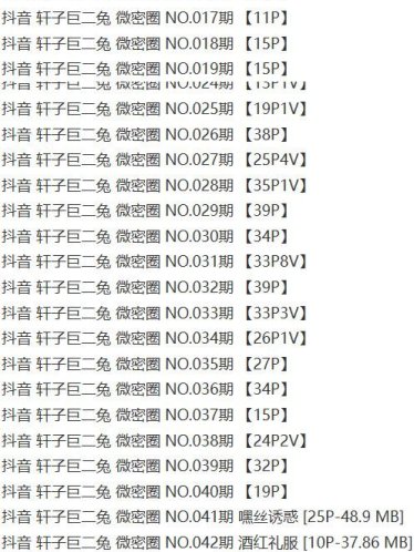 轩子巨二兔 – 微密圈写真&视频合集【持续更新中】